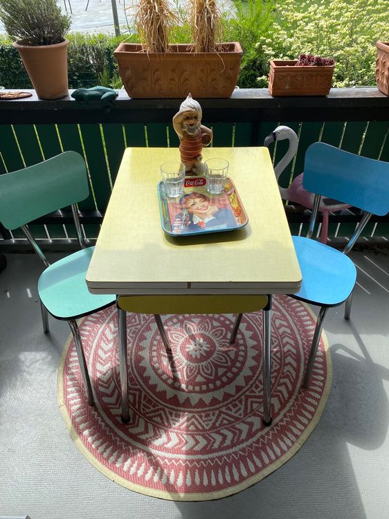 Vintage Mid Century "Formica" Table & Chairs Set Kaufen auf Ricardo