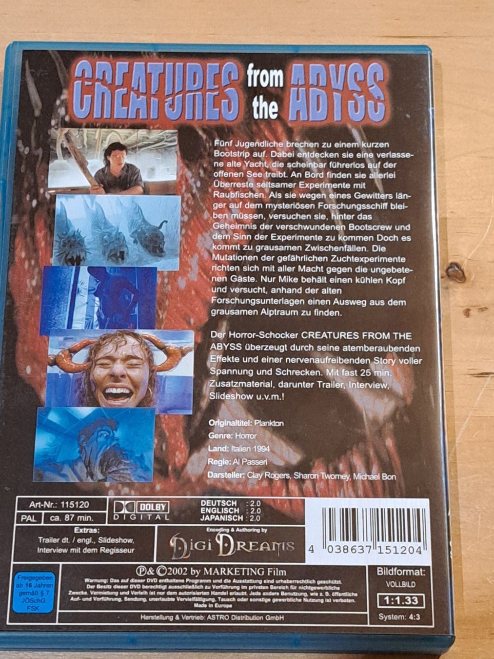 Alle DVDs: DVD Creatures from the Abyss – Neu (gemäss Beschreibung) aus Unterseen von Kanica 1