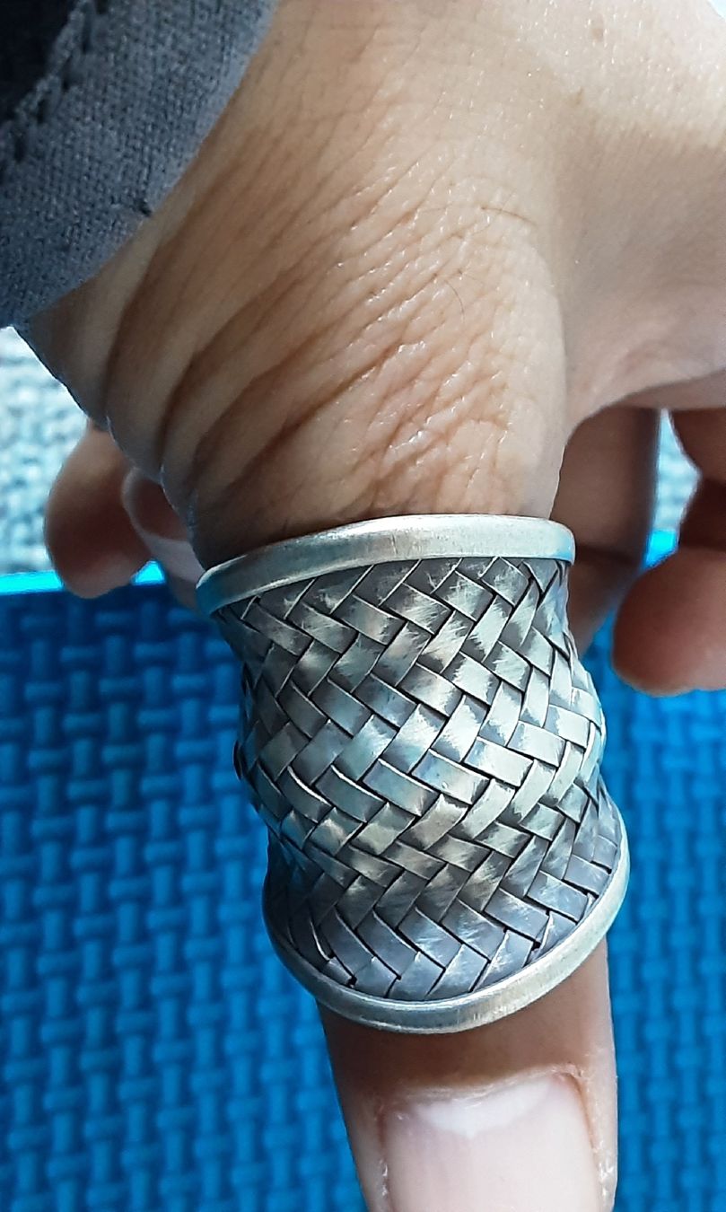 Anelli: Sterling Silver925 Woven Ring  – Nuovo (secondo la descrizione) da Wetzikon ZH venduto da Balloonartist 3