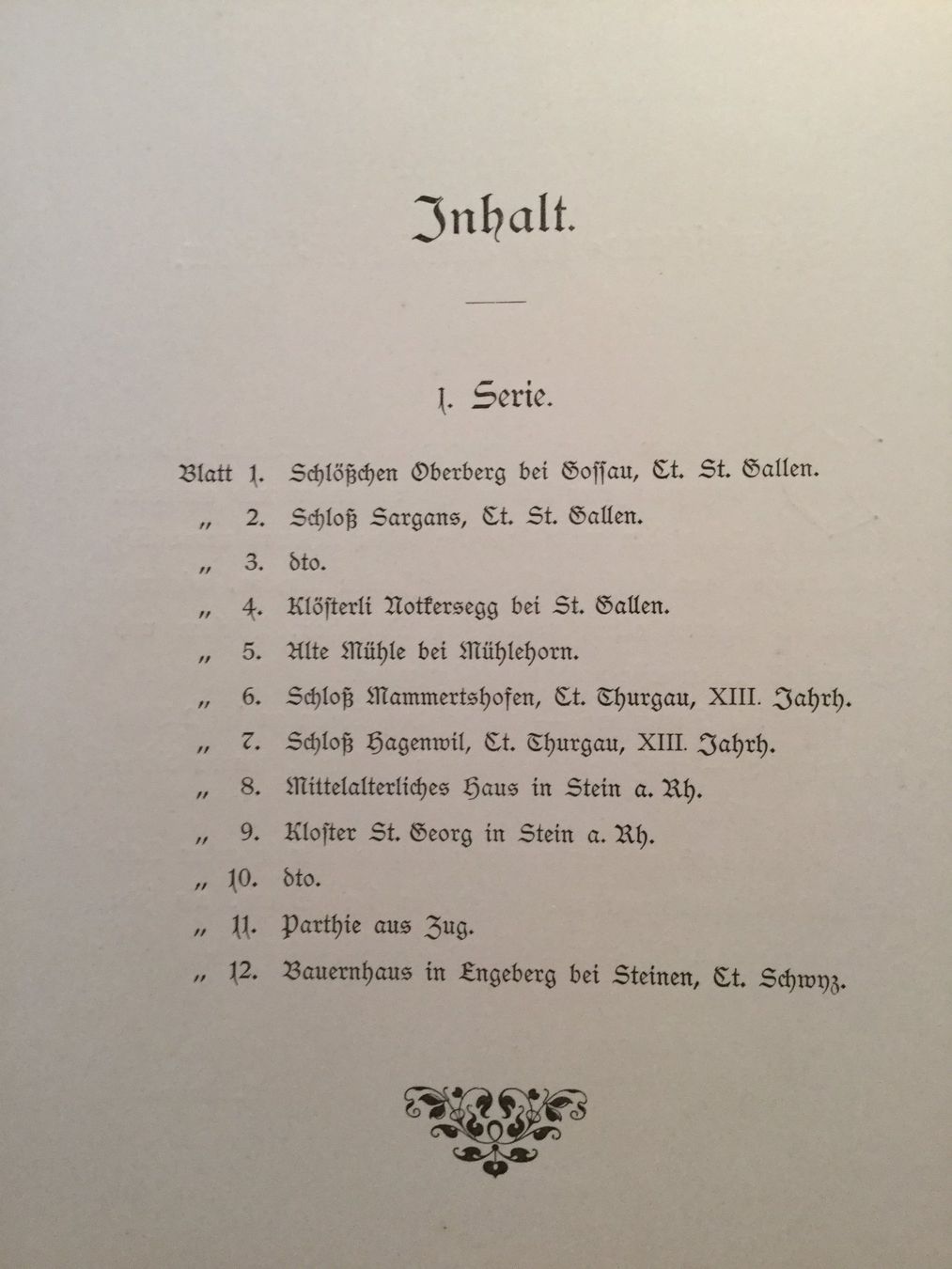 Dipinti: Schweizer Landschaft und Architektur-Bilder A. Sutter 1897 – Usato da Horgen venduto da Goros 4