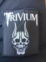 Trivium Patch / Aufnäher Skull Logo schwarz weiss Metal Band