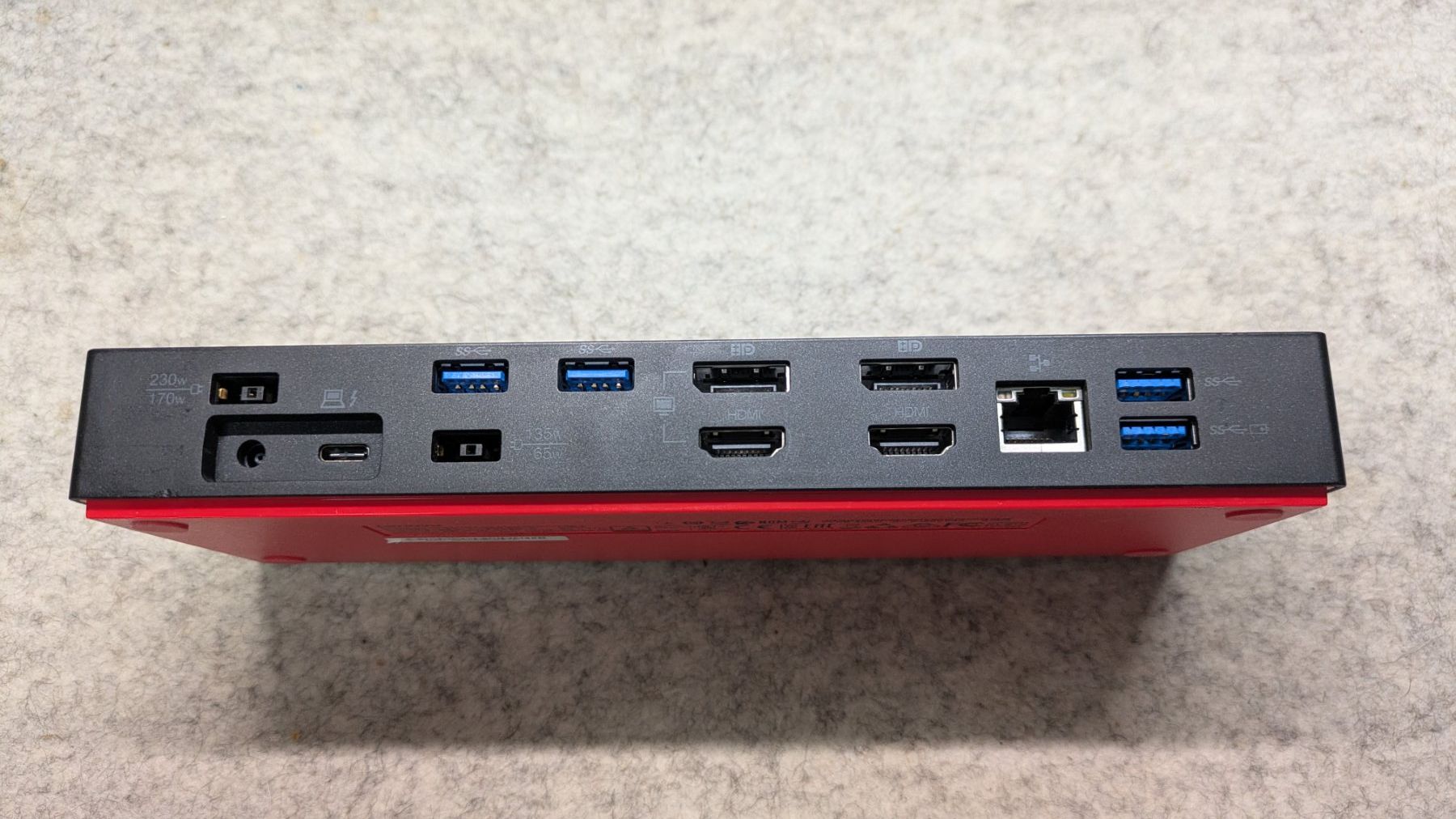 Lenovo Docking station: Lenovo ThinkPad Thunderbolt 3 Workstation Dock Gen 2 – Usato da Sargans venduto da Tht 1