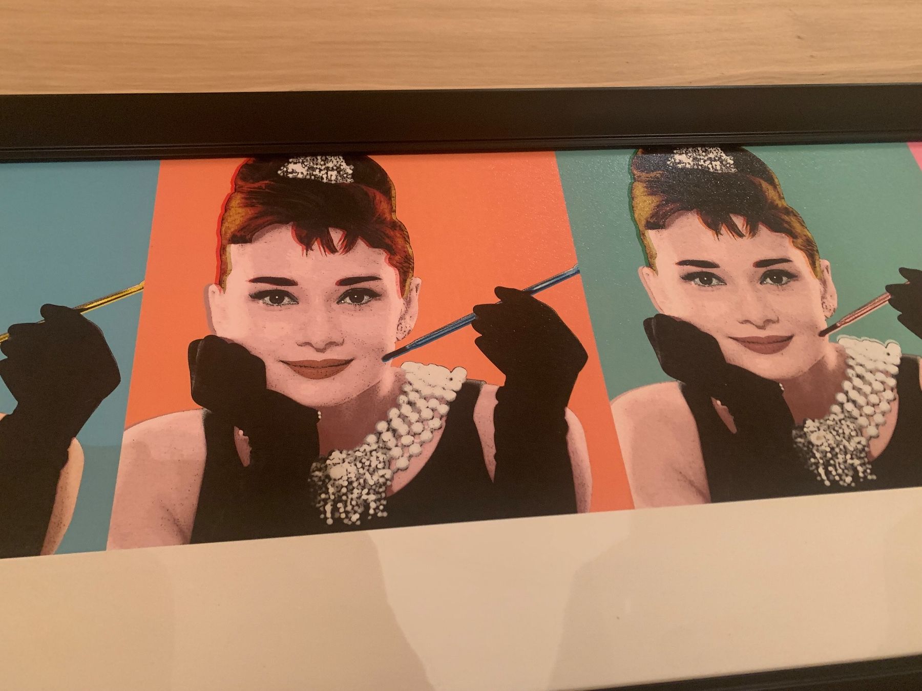 Dipinti: Audrey Hepburn - Tableau pop art encadré - – Usato da thonex venduto da begochiqui 5