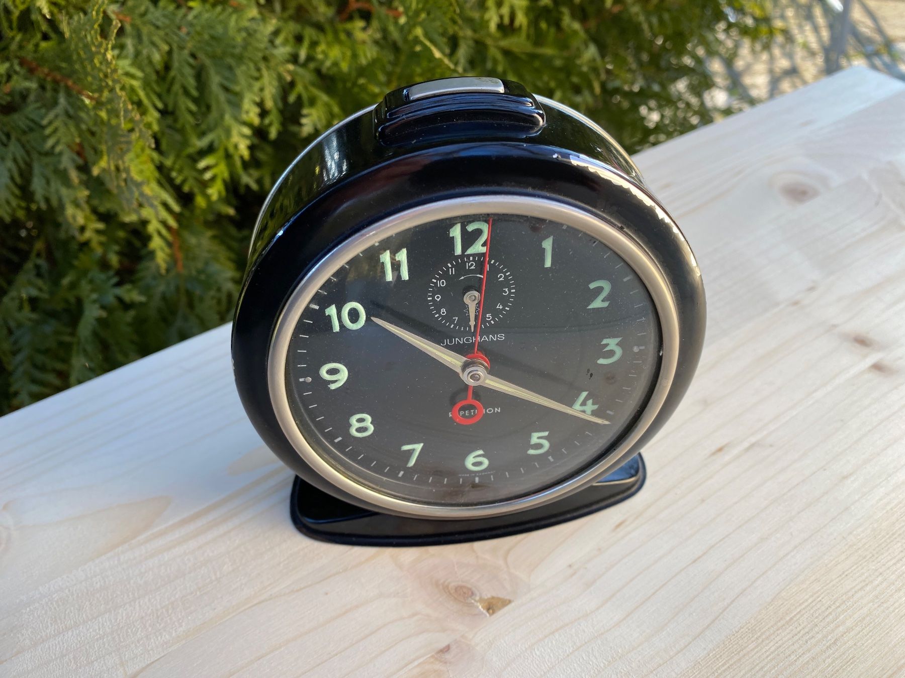 Junghans Sveglie: alter Junghans Repetition Wecker – Difettoso da Feldbach venduto da Olive1