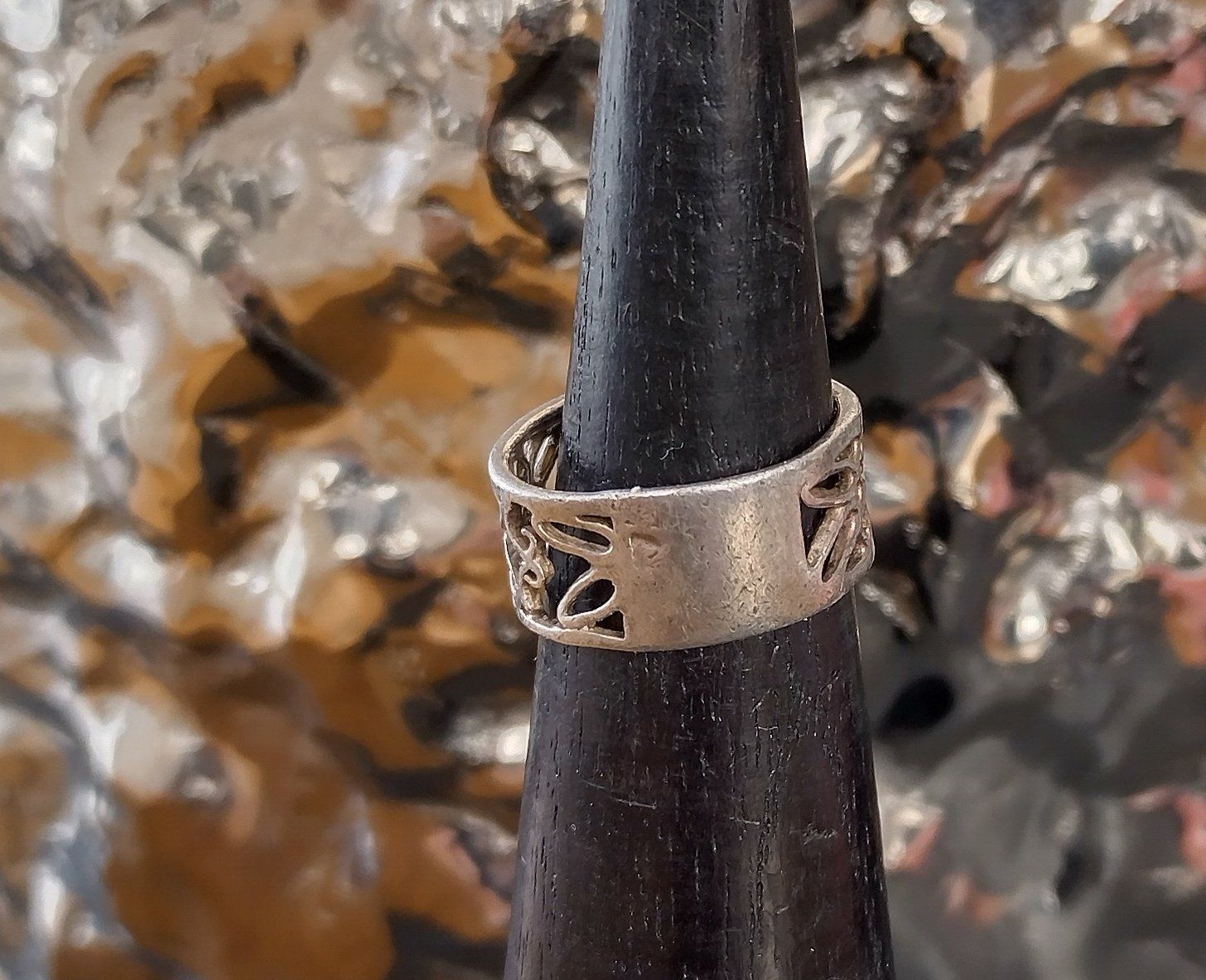 Anelli: XS RING 925 SILBER MIT MUSTERUNG – Usato da Romanshorn venduto da BoutiqueA 4
