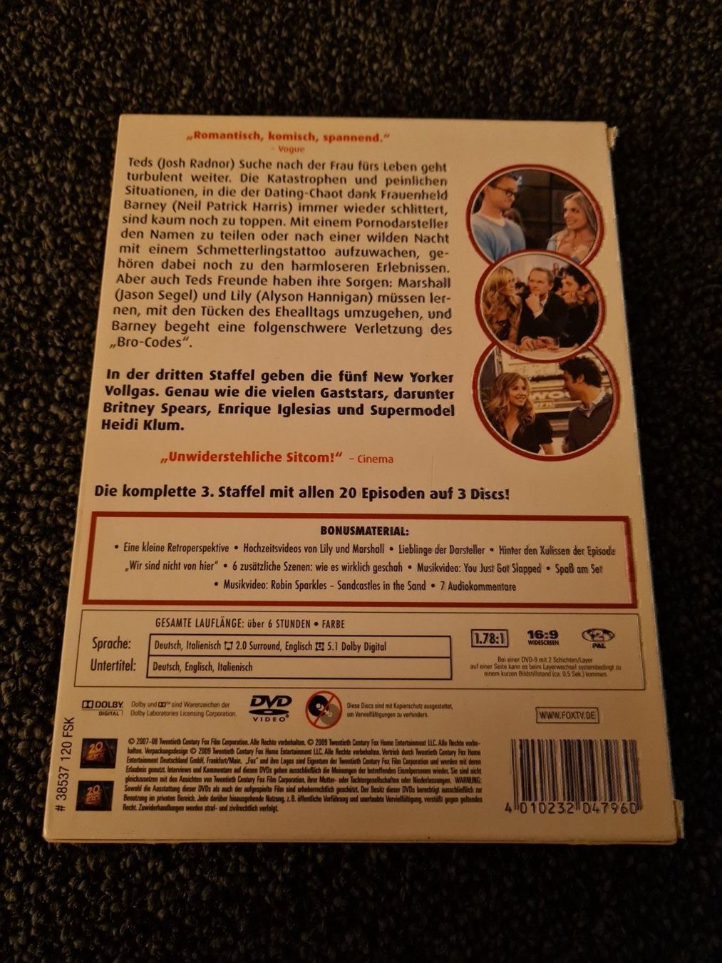 Tutti i DVDs: HOW I MET YOUR MOTHER STAFFEL 3 – Usato da Ruswil venduto da jan_bxl5 1