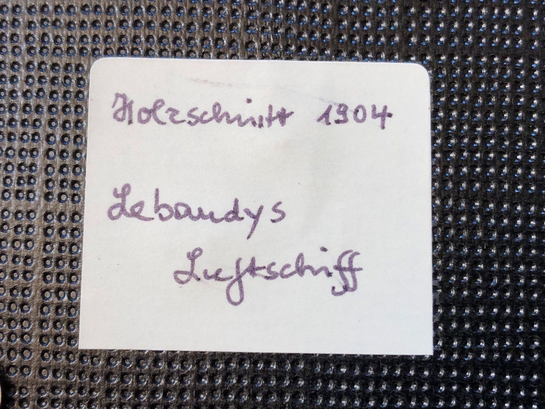 Grafica & Litografie: Antikes Bild: Lebaudys Luftschiff, Lithografie 1904 – Usato da Rothenburg venduto da Roelliluzern 3