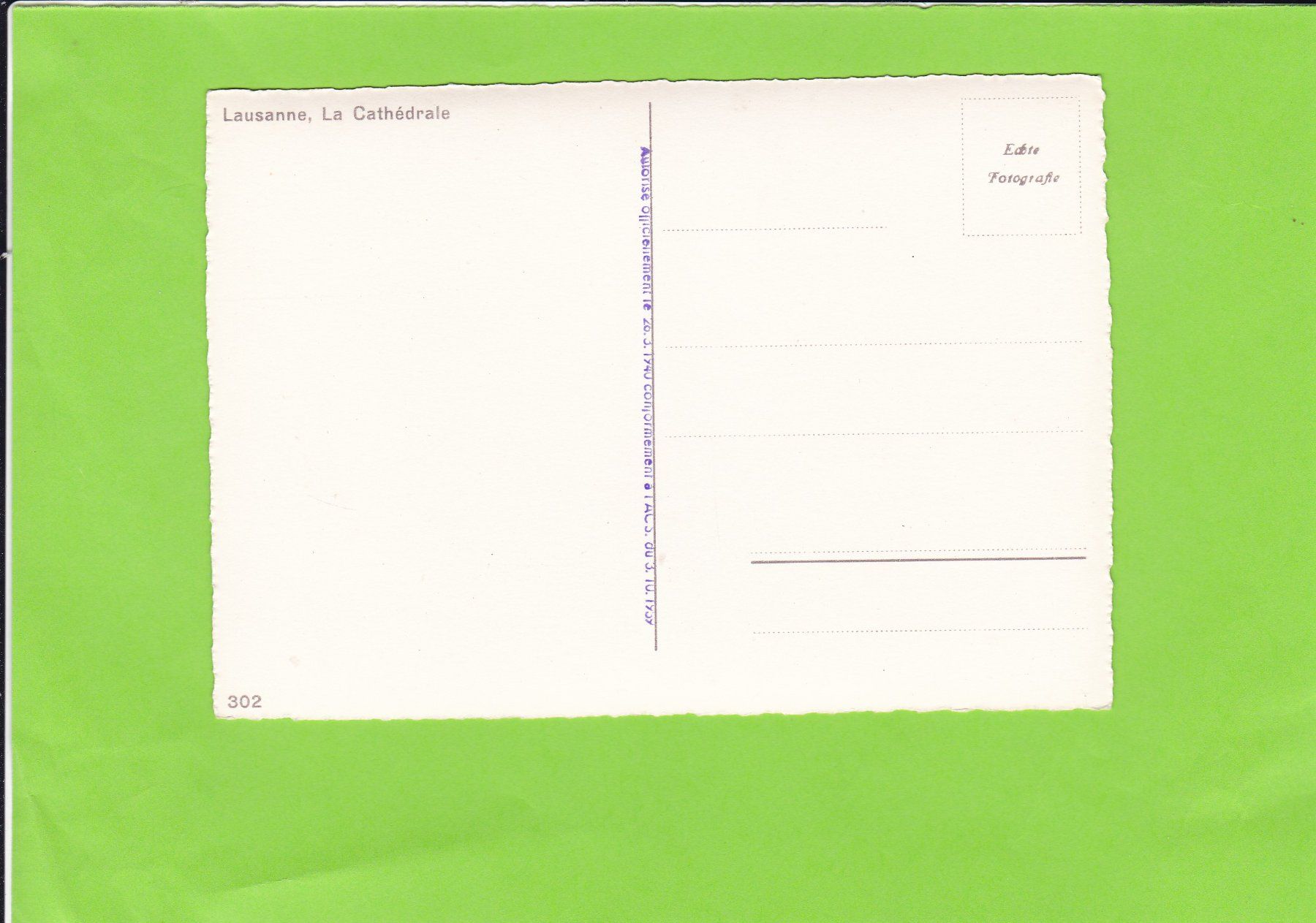 Cartoline postali: Lausanne – Usato da St. Peterzell venduto da neckertal 1