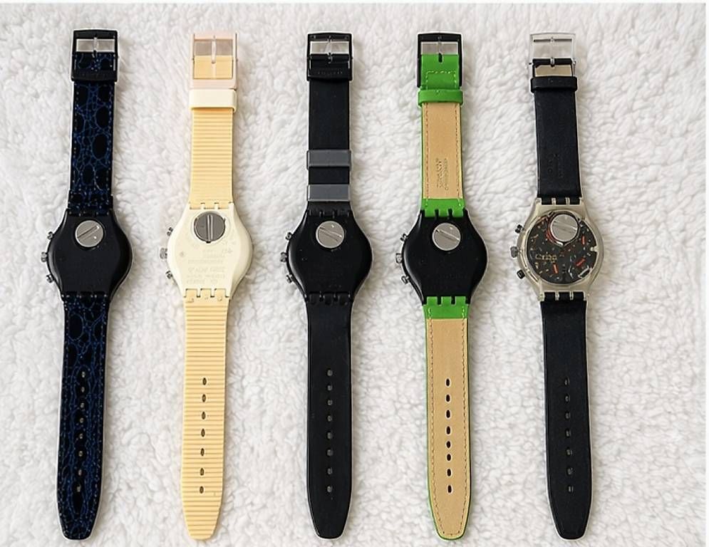 Orologi: Swatch Chrono & Color Set 5 Uhren – Usato da Uster venduto da barkingarky01 2