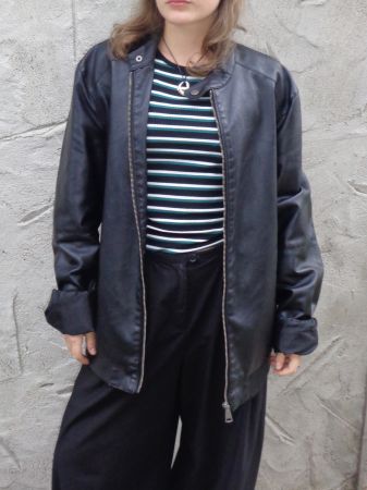 Veste en cuir, homme, Serpy