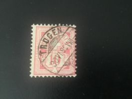 Ziffernmarke weisses Papier 10 Rp.