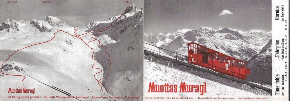 Fahrplan Muottas Muragl Bahn 1948 Kaufen auf Ricardo