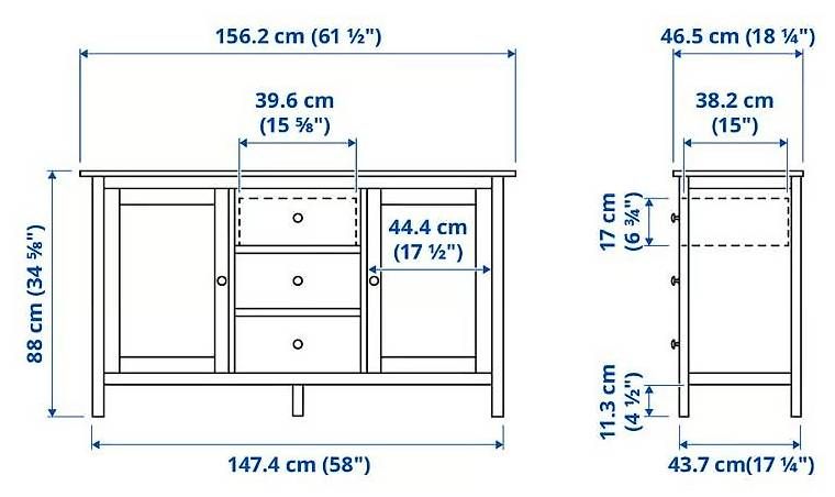 Cassettiere: Sideboard HEMNES – Usato da Olten venduto da jan_w8sb 2