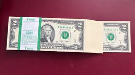 U.S.A. 100 X 2$ 2009 Series B/A - Original Bündel