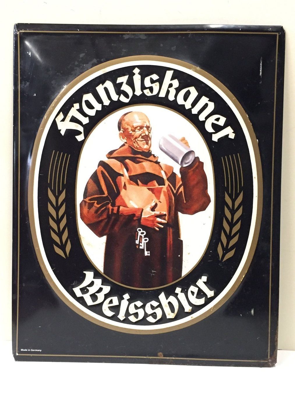 Schilder: Original VintageBlechschild Franziskaner – Gebraucht aus Schaffhausen von vintageville 1