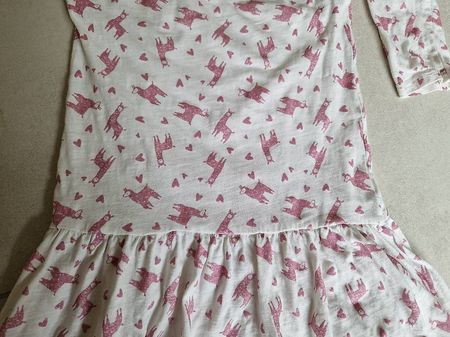 Kleid, Gr.122, Glitzer-Lama, Bio Baumwolle, Rock,