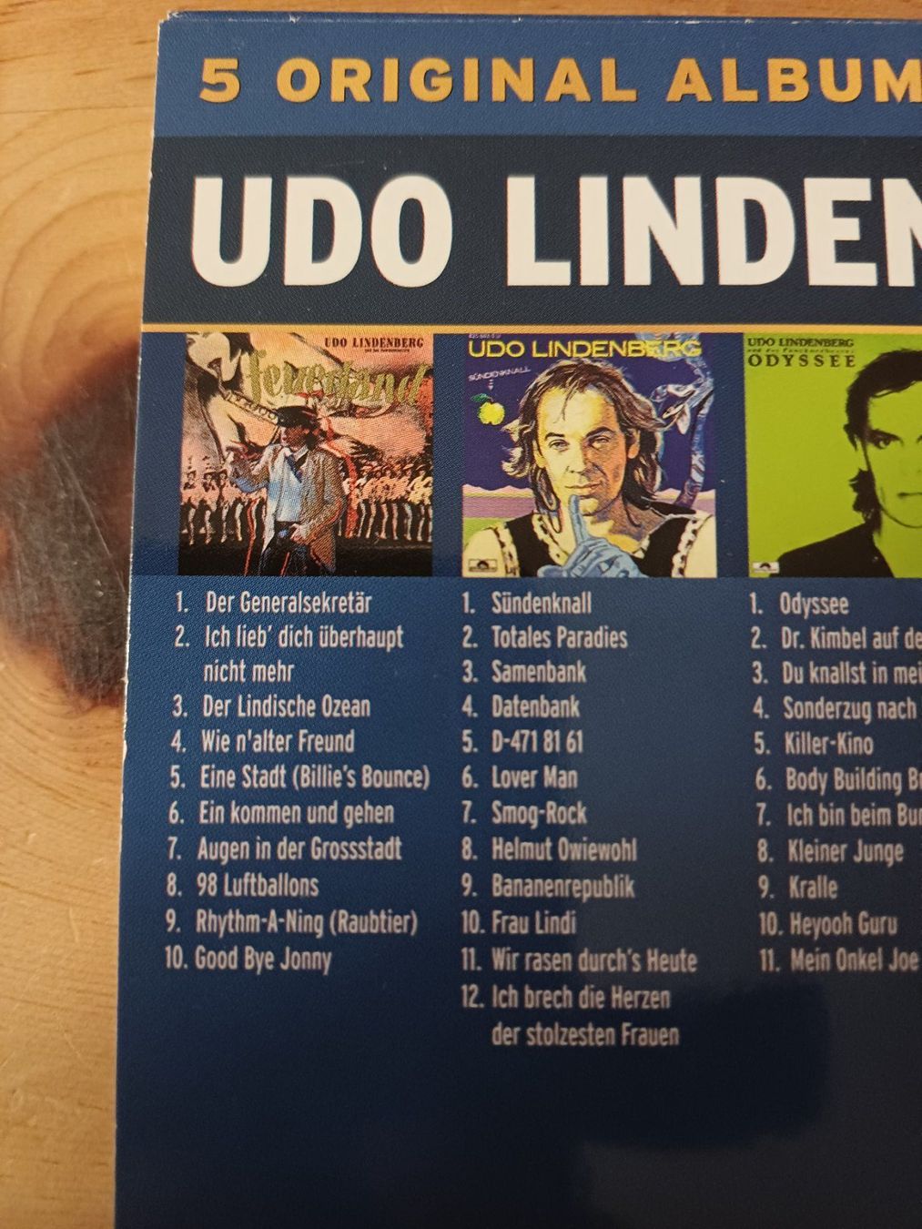 CD: Udo Lindenberg: 5 Original Albums – Usato da Jona venduto da Rreto71 4