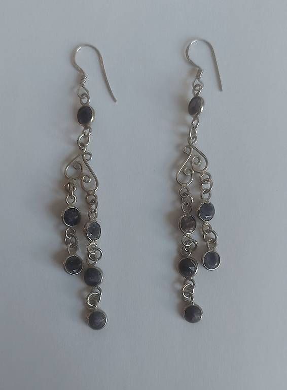 Ohrringe & -stecker: Orecchini lunghi in argento 925 con zaffiro – Gebraucht aus Tesserete von BreezyRose 1