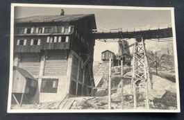 Bau der Grimsel-Staumauer / Fotokarte 1930