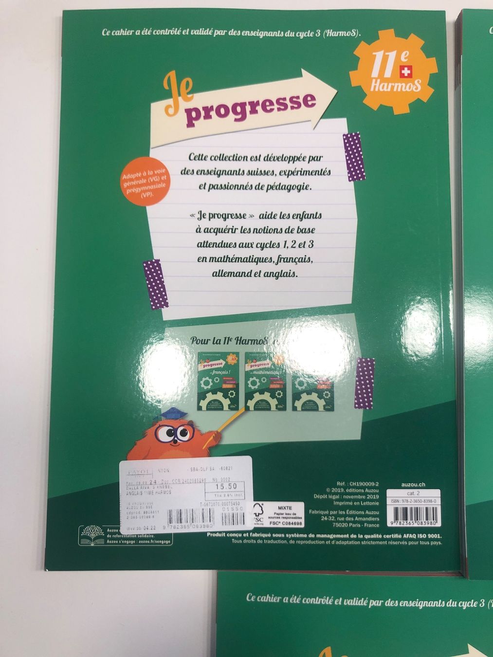 Bücher: 3 cahiers Je progresse 11. HarmoS math allemand anglais – Gebraucht aus Olten von eti_r289 1