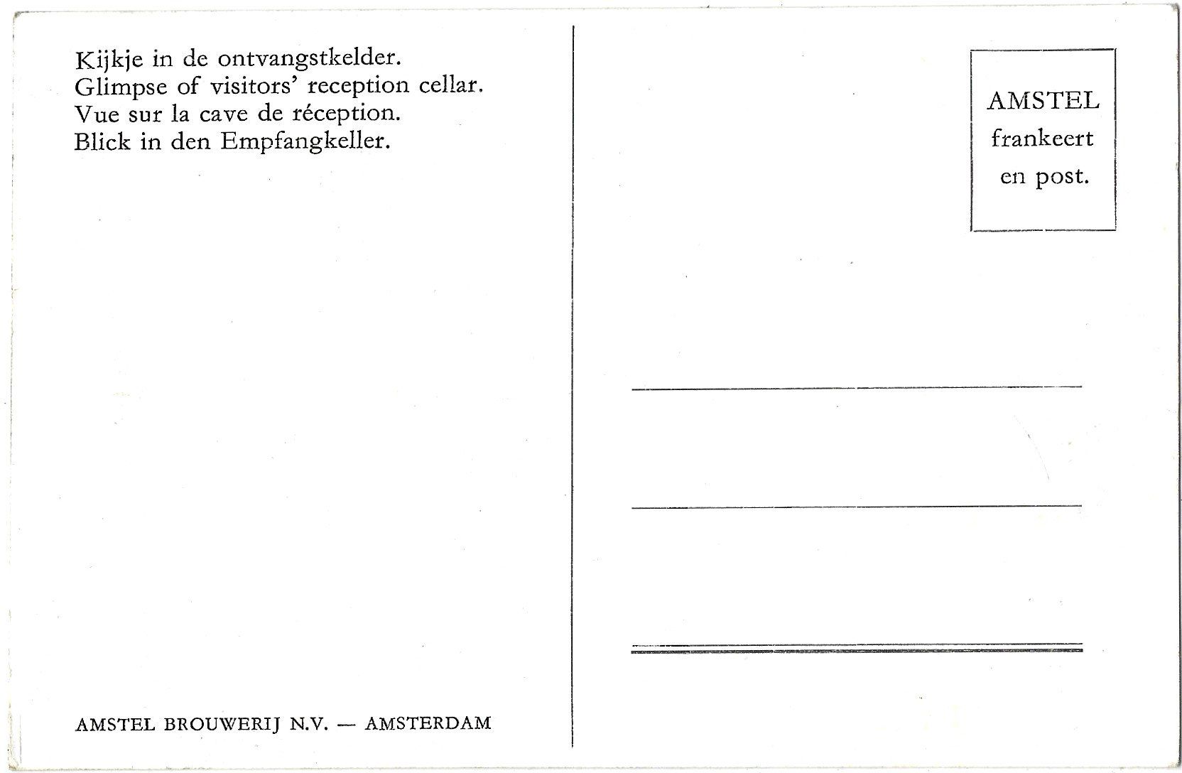 Ansichtskarten: AMSTEL   BIER – Gebraucht aus Bütschwil von Jackson1A 1