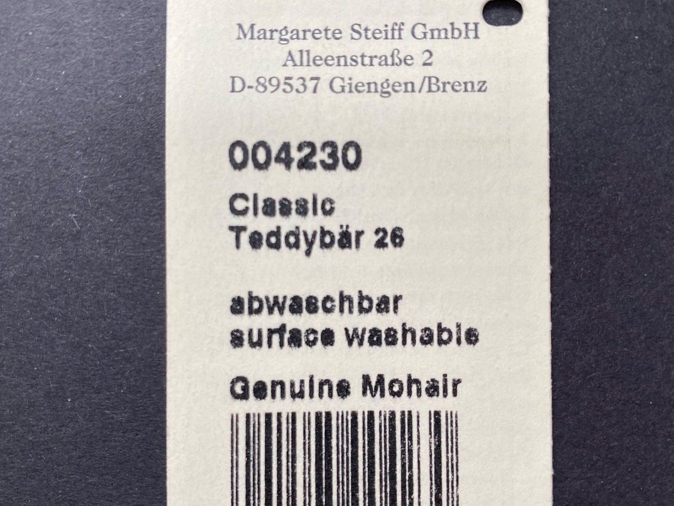 Steiff Giocattoli: Teddybär Steiff Classic 26 cm – Usato da Hinteregg venduto da VeraZ 4
