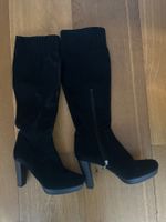 Fabrikneue schwarze Overknee Stiefel, Gr. 40 "Convertini"
