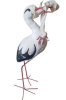 Weihnachtsschmuck Storch Watte