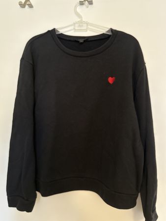 Sweatshirt Manor woman schwarz Herz Stick Grösse L