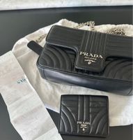 Prada Tasche & Portemonnaie Set, Schwarz, Top Zustand!