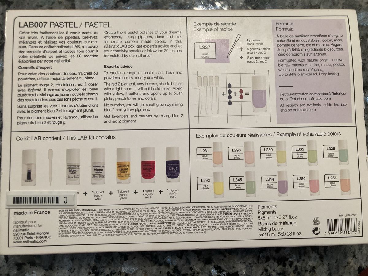 Nagellack: Nailmatic Lab Pastel - Set fur Erwachsene – Neu und originalverpackt aus Dietikon von Closet_refurbished 1