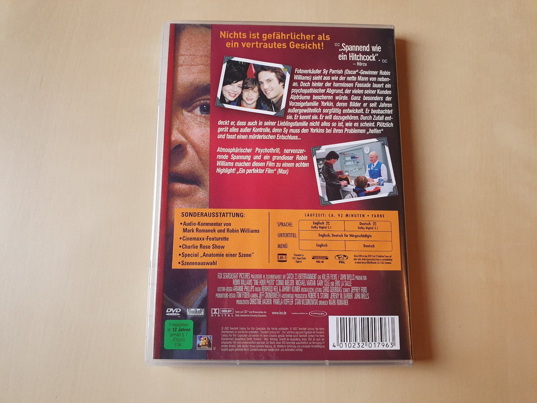 Alle DVDs: One Hour Photo – Gebraucht aus Stansstad von collectorsshop 1