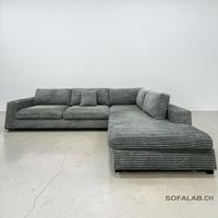 Johan Jakob Pfister Ecksofa Grand Hellblau
