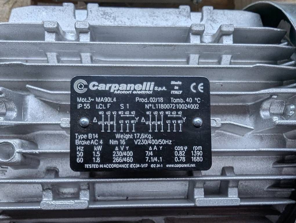 Motori: Motoren Carpanelli  MA90L4 / 1.5kW – Usato da Fraubrunnen venduto da Messer11 1