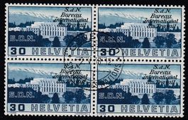 1938 SBK 50Pf. B.I.T Viererblock, gebrochene Säule, K.:350,-