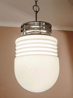 Enrico Tronconi / Ital. Design 60er / Opalglas + Chrom
