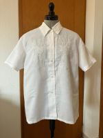 Vintage hand-embroidered linen shirt