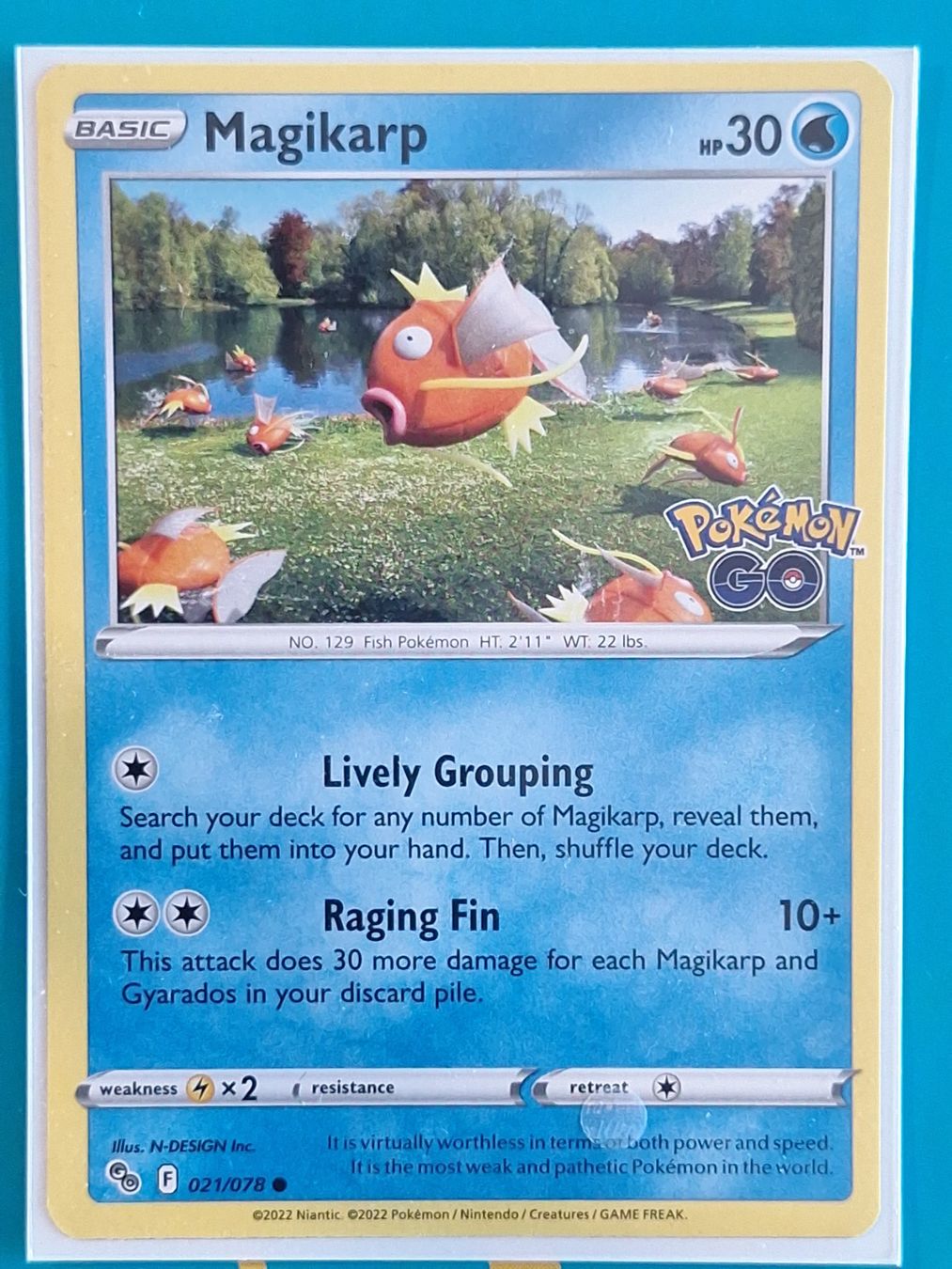 Pokémon Carte collezionabili: Magikarp Karpador - Pokemon GO - #2.7 – Usato da Altstätten SG venduto da GGsGameshop