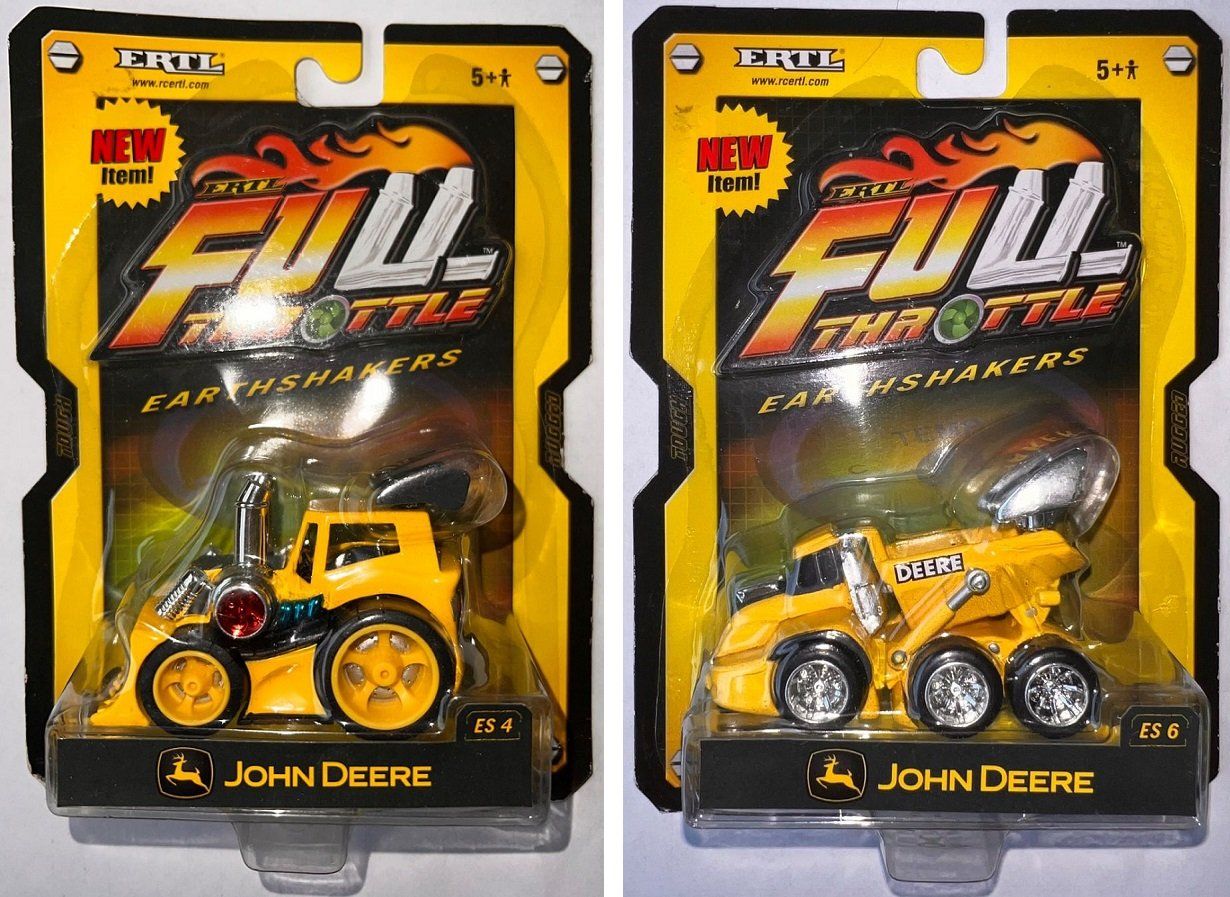 Trattori: ERTL Full Throttle: 2x John Deere (ES4 + ES6) – Nuovo e nell'imballaggio originale da Tramelan venduto da kha_jvd5