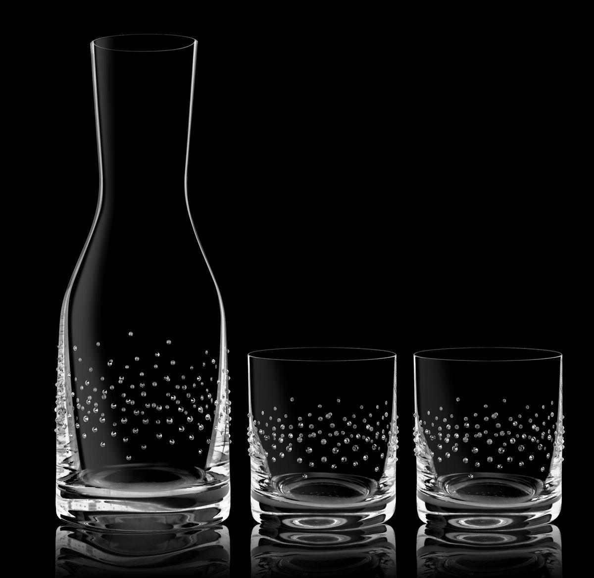 Caraffe: Karaffe mit 2 Gläser, Bohemian Grace TAB – Nuovo e nell'imballaggio originale da Wettingen venduto da kochshop 1