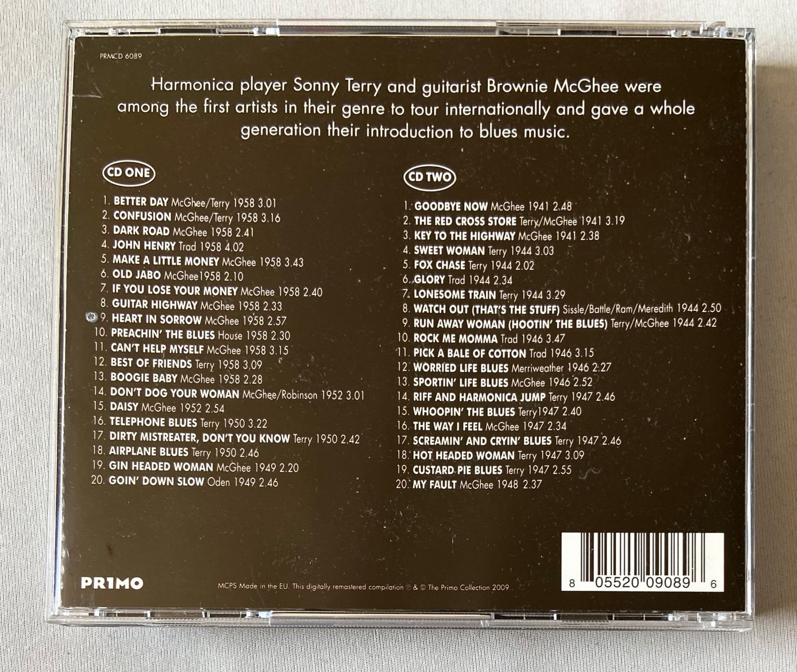 CDs: 2 CDs Sonny Terry & Brownie McGhee • Blues – Gebraucht aus Luzern von Lycka 1