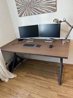 Schreibtisch Holz braun 