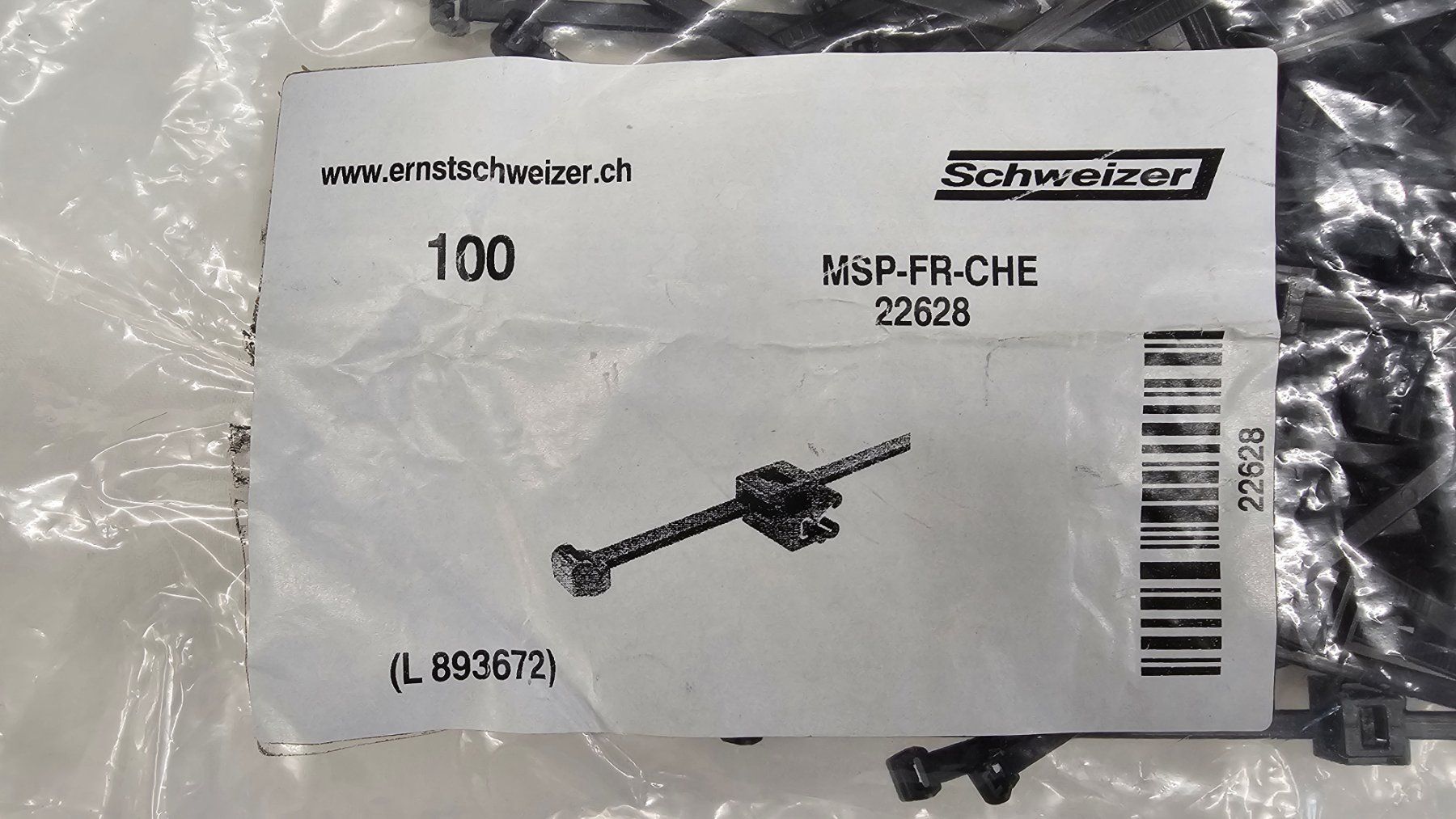 Dispositivi a energia solare: PV Solar Kabelbinder Ernst Schweizer "MSP-FR-CHE" 280 Stück – Nuovo (secondo la descrizione) da Brugg AG venduto da Fischbach-007 3