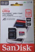 SanDisk MicroSD 128GB Ultra mit SD-Adapter *portofrei*