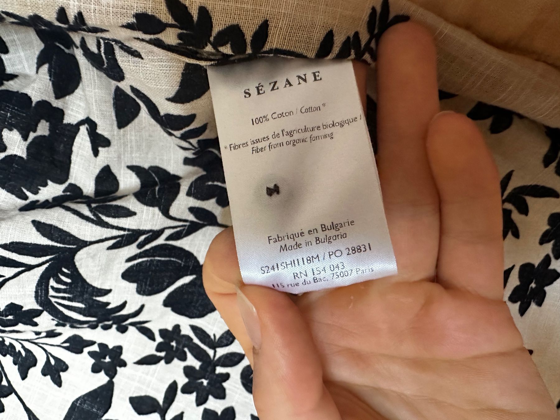 Sezane Camicette: Sézane Baumwollbluse mit Blumenprint Gr. 38 – Usato da Zürich venduto da kat_v6xx 2