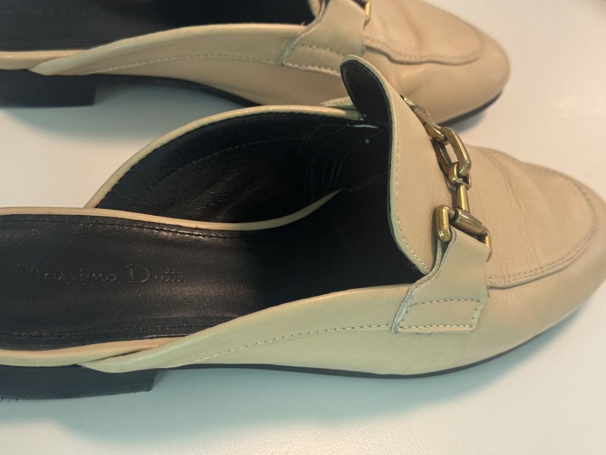 Massimo Dutti Scarpe da donna: Beige Leather Loafers Mules Size 37 – Usato da Zürich venduto da Anastasiya_g 5
