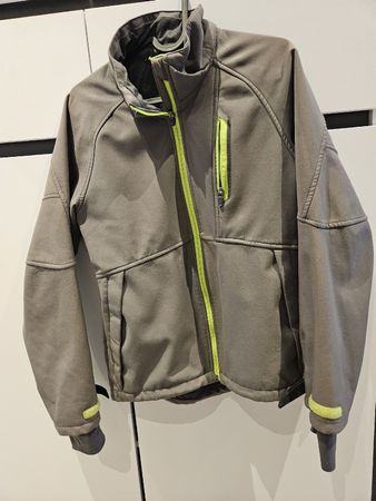 H&M Softshell Jacke, Gr. 158, Grau/Neon 50