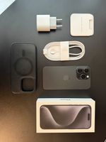 iPhone 15 Pro 128GB Schwarz mit original Zubehör