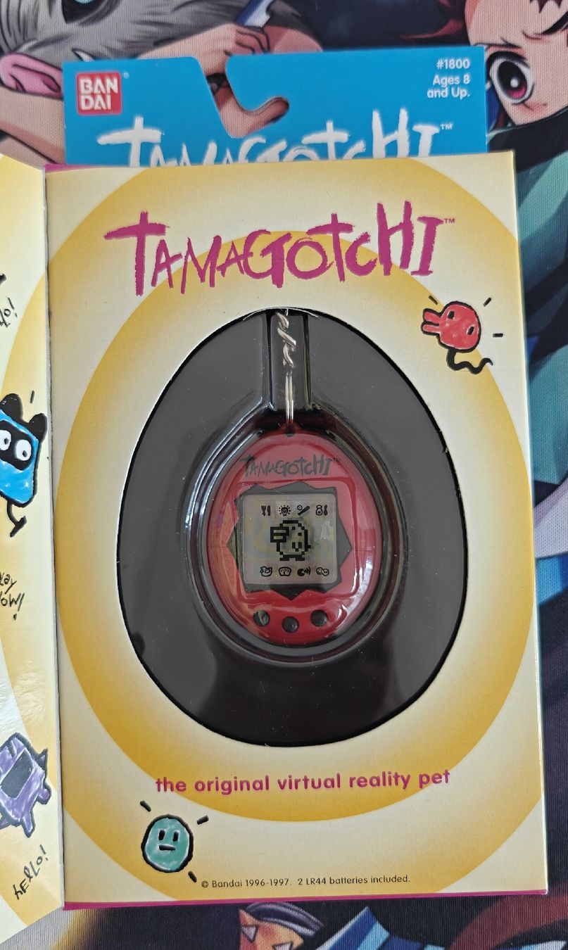 Bandai Giocattoli: 1997 Tamagotchi #1800 Red/Black – Nuovo e nell'imballaggio originale da Kriens venduto da AlRome 2