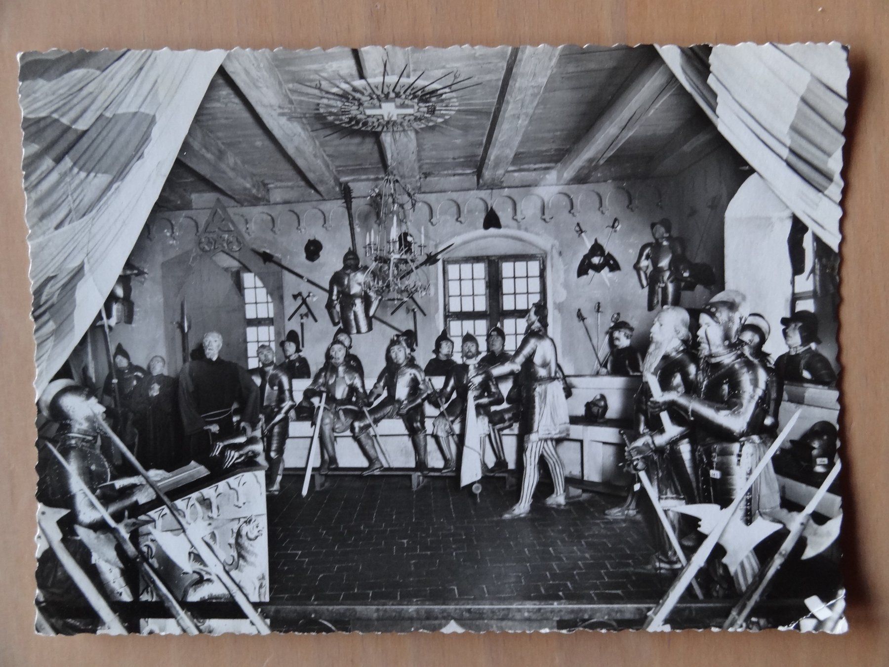 Cartoline postali: Stans - NW - Scène historique - 1958 – Usato da St Léonard venduto da Riglin